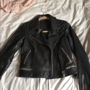 ALL SAINTS WOMENS LEATHER JACKET **NEVER WORN